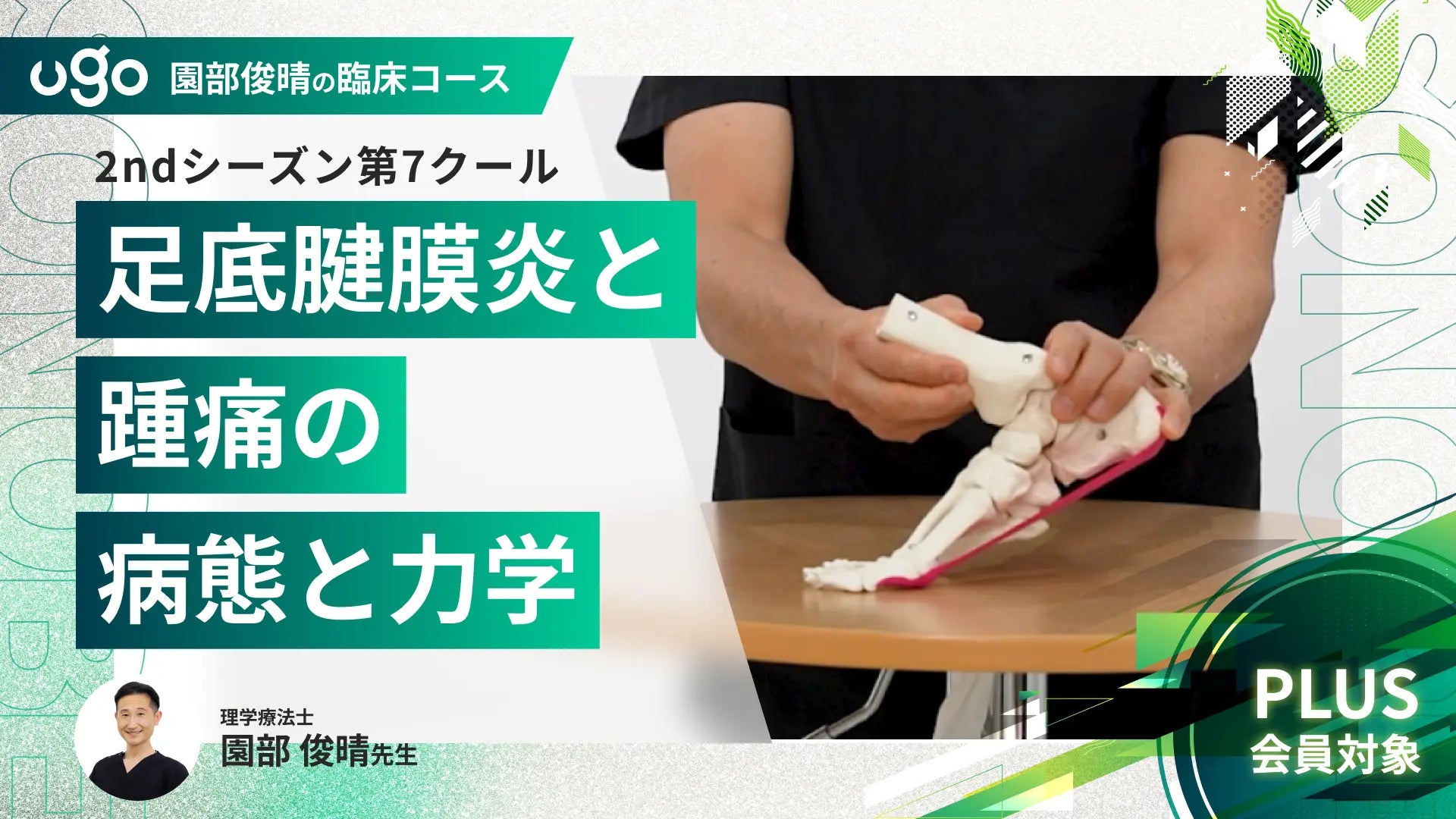 2nd第7クール：足底腱膜炎と踵痛の病態と力学